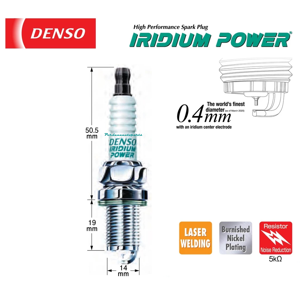 หัวเทียน DENSO Iridium Power ดั้งเดิมสําหรับ VW Golf 2007- (MK IV / MK V / MK VI)