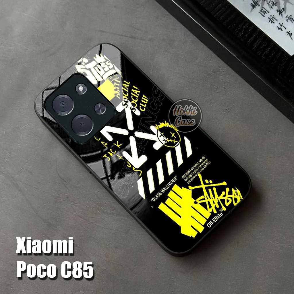 เคส HP Poco C85 - Poco C85 Glass Softcase - เคสโทรศัพท์ Poco C85 - Poco C85 ซิลิโคน - เคส Xiaomi Poc