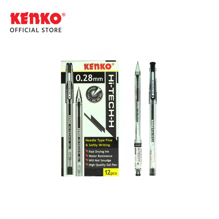 [1 DOZEN] ปากกาเจล Kenko Hi-Tech-H 0.28mm / Kenko Hi Tech-H