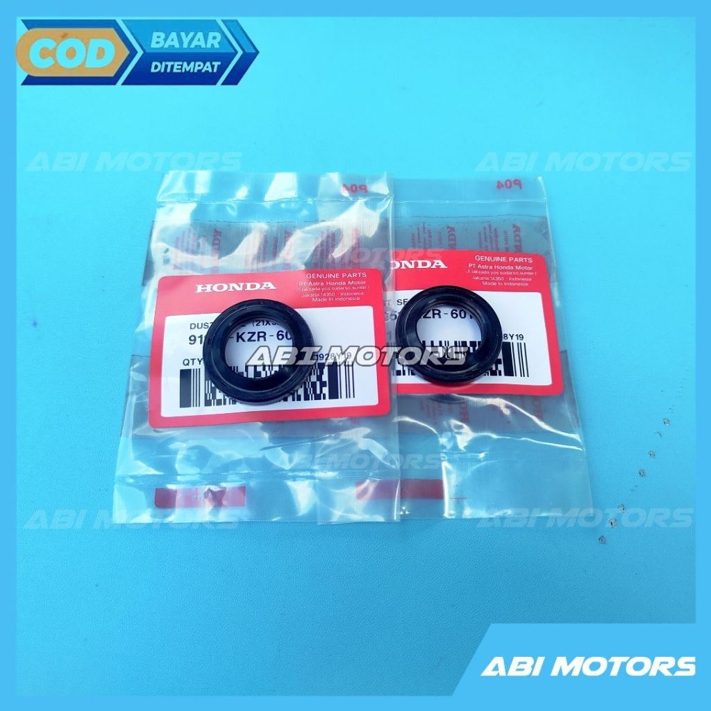 ด้านหน้าล้อ DUST SEAL 2PCS HONDA BEAT ใหม่ DULUXE K1A GENIO KOJ SCOOPY PRESTIGE K2F 1 ชุดขวาซ้าย 21X