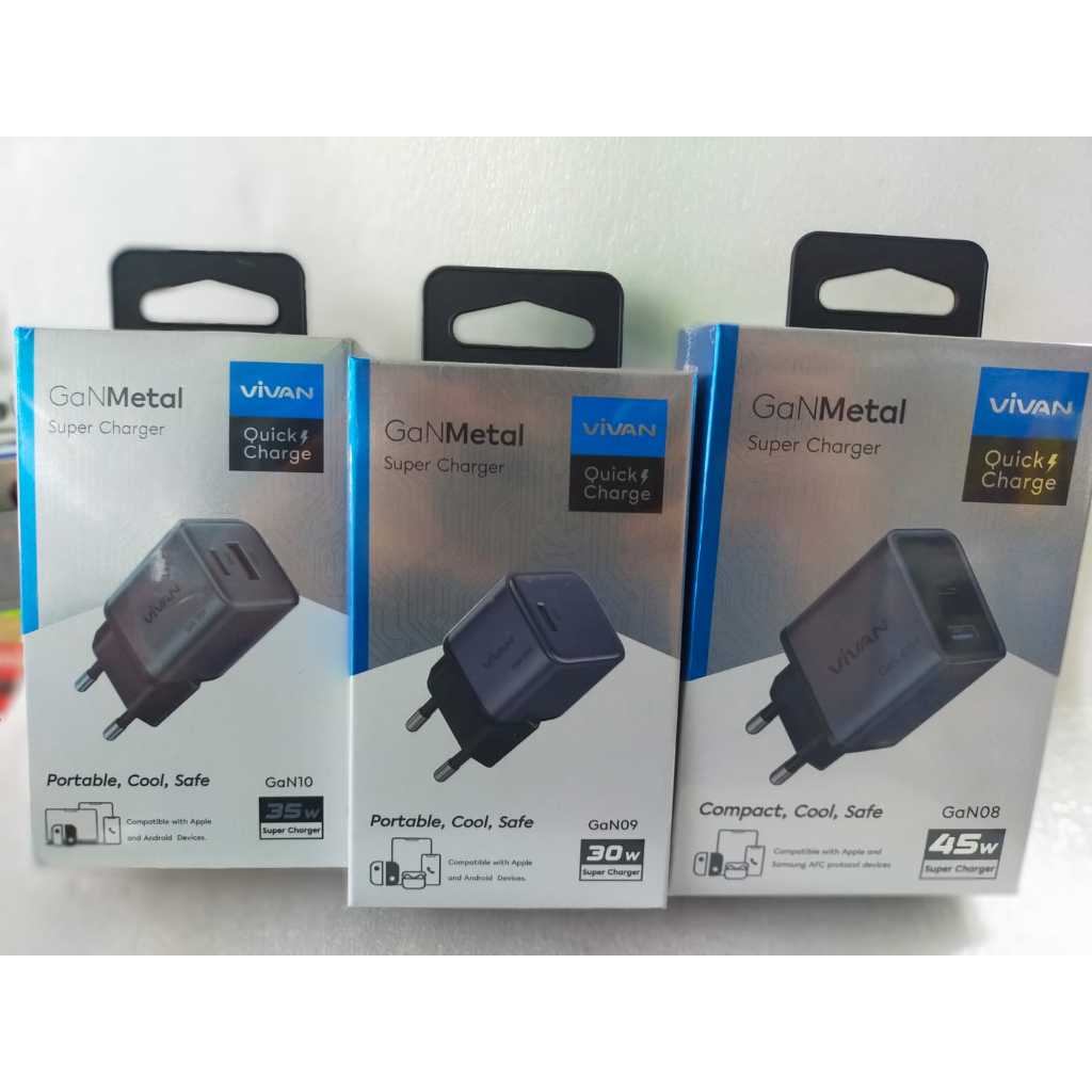 VIVAN หัวชาร์จ GAN10 35W /GAN08 45W /GAN09 30W