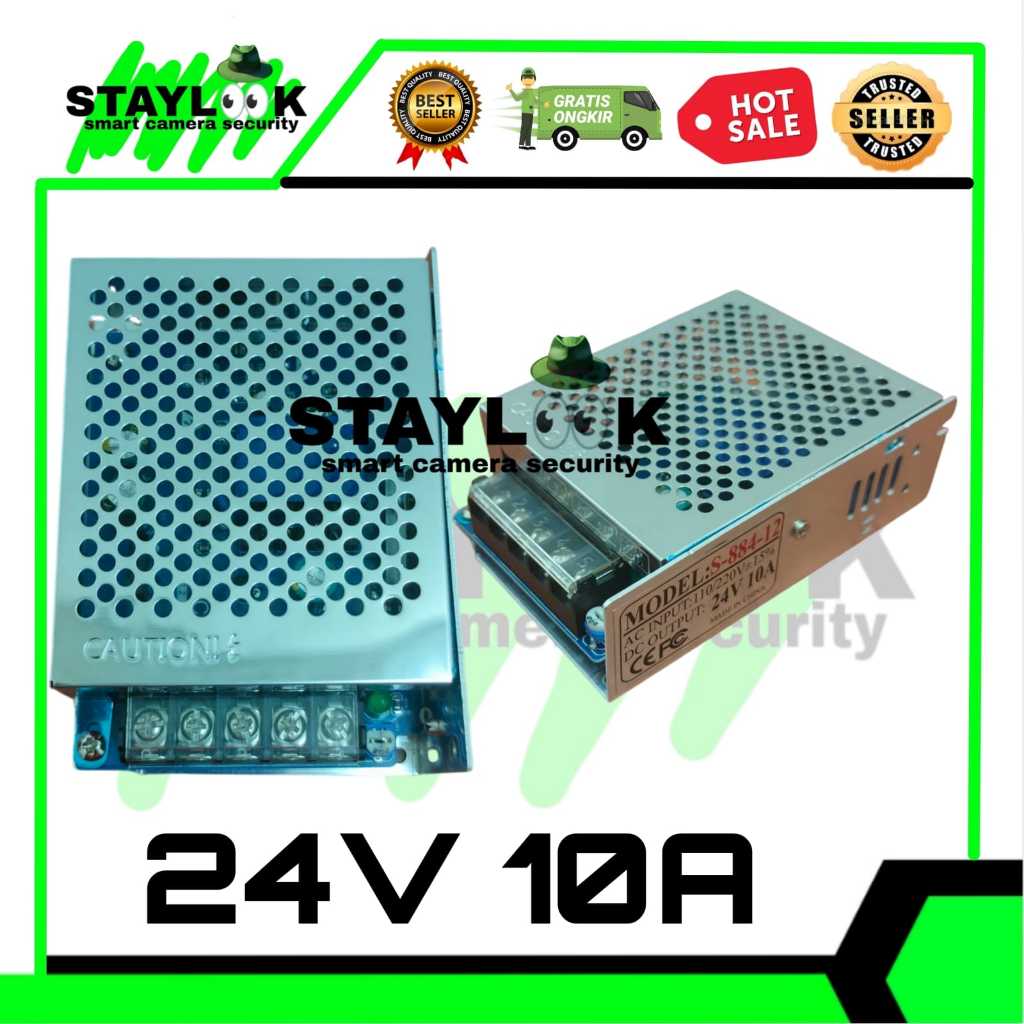 พาวเวอร์ซัพพลาย 24V/10A SWITCHING Switching Power Supply 24V 10A / PSU 24V