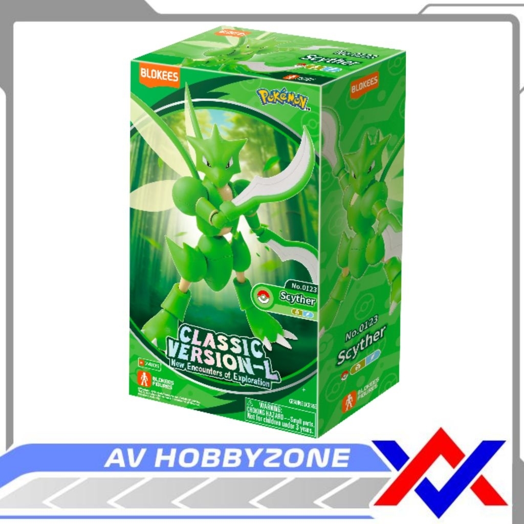 Blockeees Pokemon Scyther เวอร์ชั่นคลาสสิก L