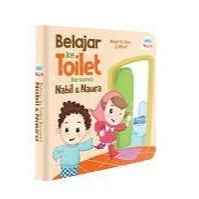 Gramedia Tunjungan: Nabil & Naura Series: Learning to Toilet with Nabil & Naura (Boardbook)
