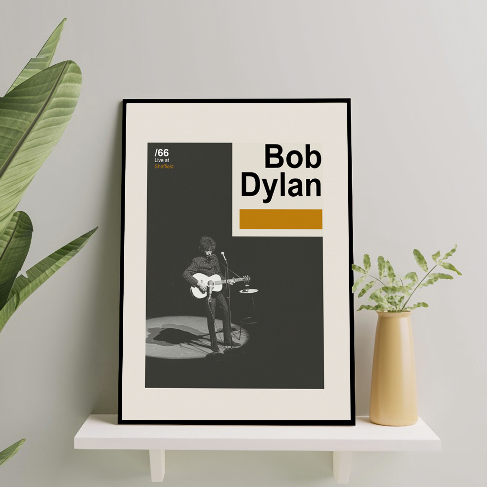 Dylan Live Concert Frameblock Bob Poster