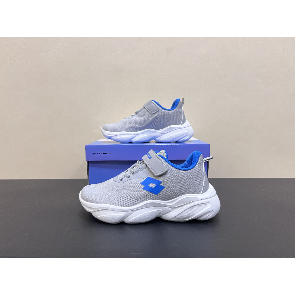 Lotto Lotto Debbie Jr Grey รองเท้านักเรียนเด็กต้นฉบับ