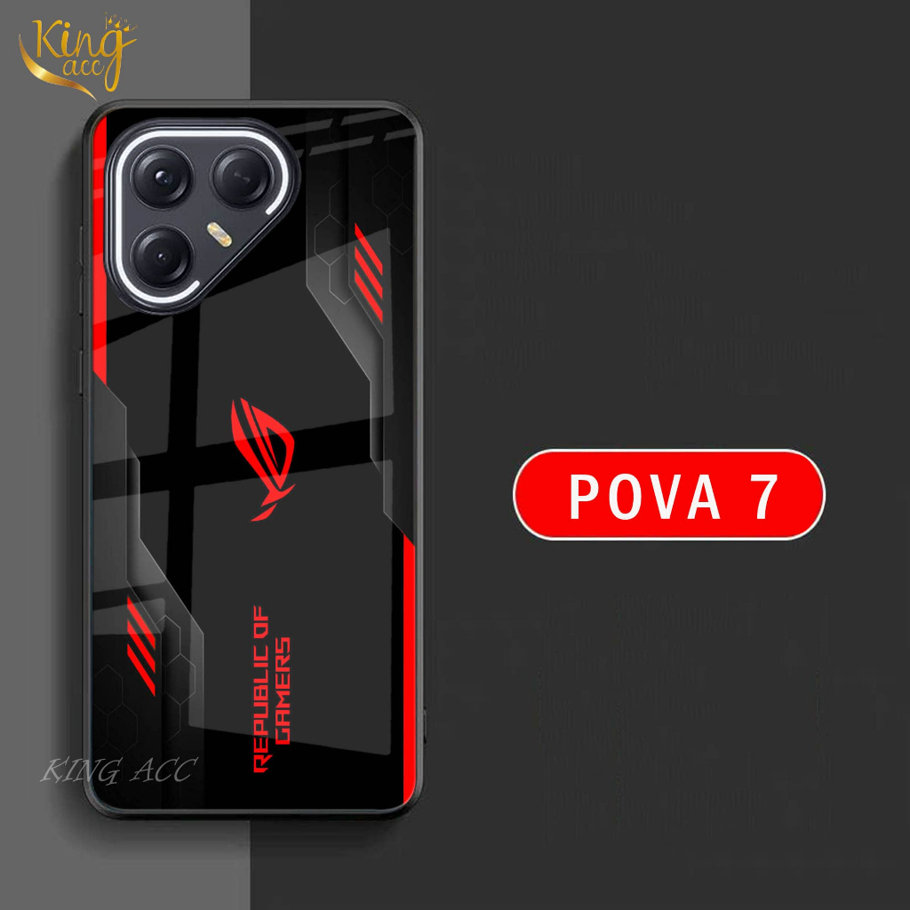 Softcase Glass Glitter สําหรับ POVA 7 ปลอก Hp POVA 7 - เคสป้องกัน Hp POVA 7 - K77