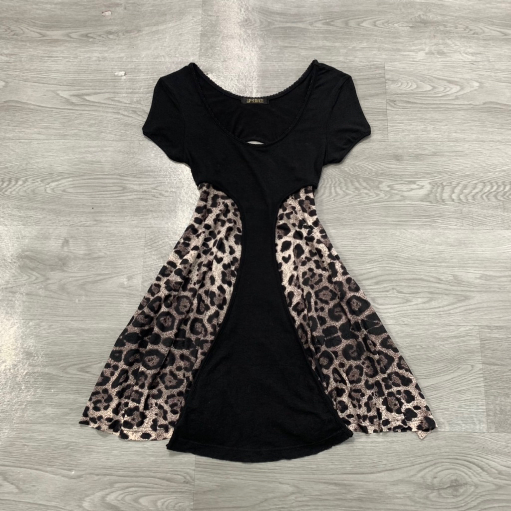 LIP SERVICE Y2K LEOPARD BODYCON DRESS