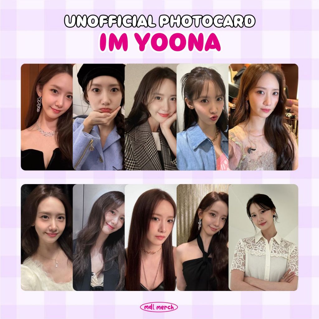 IM YOONA SNSD GIRL GENERATION KPOP / PHOTOCARD UNOFFICIAL / KOREAN DRAMA ACTREES / PHOTOCARD AKTOR K