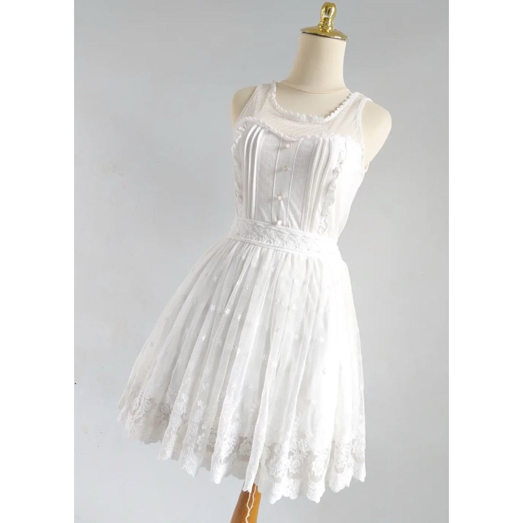 White Angelic Liz Lisa Dress Himekaji Kawaii ญี่ปุ่น