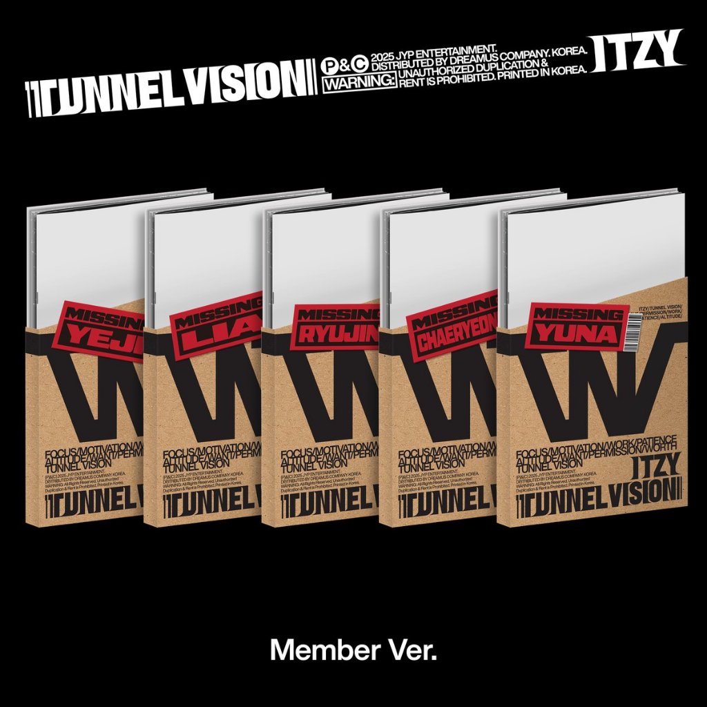 อัลบั้ม ITZY - TUNNEL VISION (มีเบอร์ Ver.)