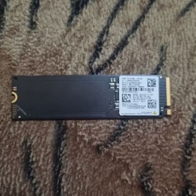 SSD NVMe Samsung PM991a 256GB ยาว 2280 สุขภาพดี ปกติ