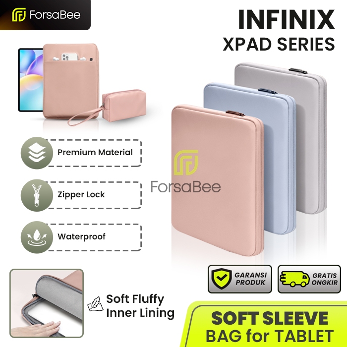 FORSABEE - กระเป๋าแขนสําหรับ Infinix Xpad 20 / Pro 12" / GT 13 "/X Pad 11 12 13 นิ้วกระเป๋า Soft Cas