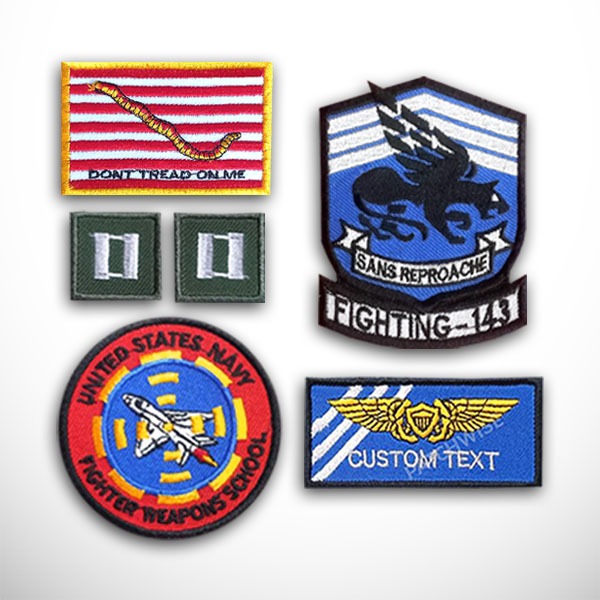 Custom Patch Fanboy VFA-143 Pukin Dog Naval Flight Officer ชุดเย็บปักถักร้อยโลโก้สัญลักษณ์ Insignia 
