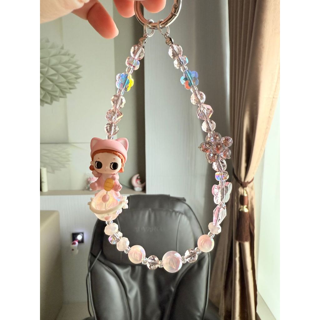 GANTUNGAN สายคล้องโทรศัพท์ HP ที่แขวนโทรศัพท์มือถือ ที่แขวนกระเป๋า พวงกุญแจแมวนําโชค Nyota ดั้งเดิม