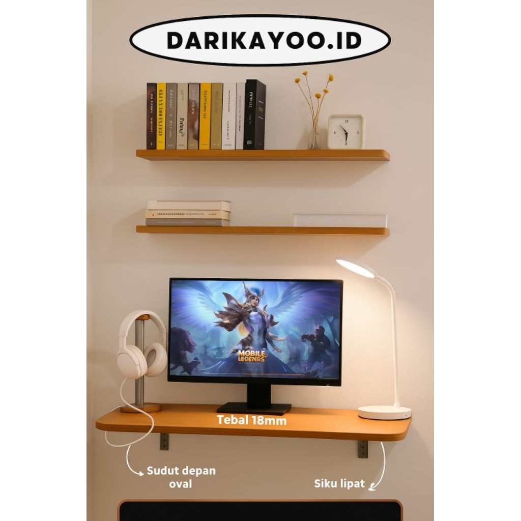 DIKAYOO.ID - FOLDING TABLE 100CM X 30CM FOLDING TABLE JUMBO SIZE AESTHETIC TABLE