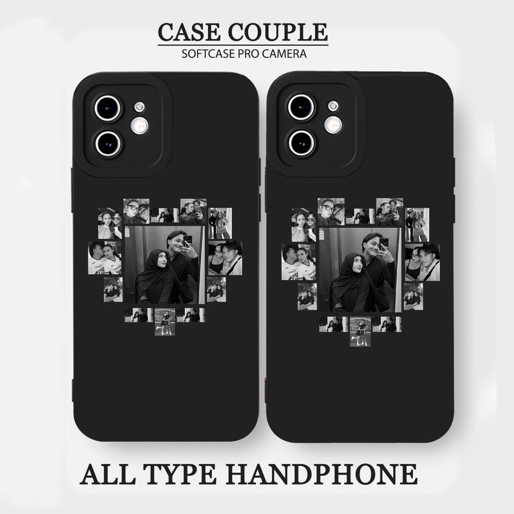 HP CUSTOM CASE 10 PHOTOS LOVE BLACK WHITE COUPLE SOFTCASE SILICON PROCAMAERA READY FOR ALL TYPES OF 
