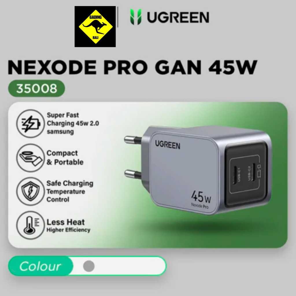 Ugreen CHARGER adapter 45W Nexode Pro GaN 45W 45 วัตต์ 35008 การรับประกันอย่างเป็นทางการ