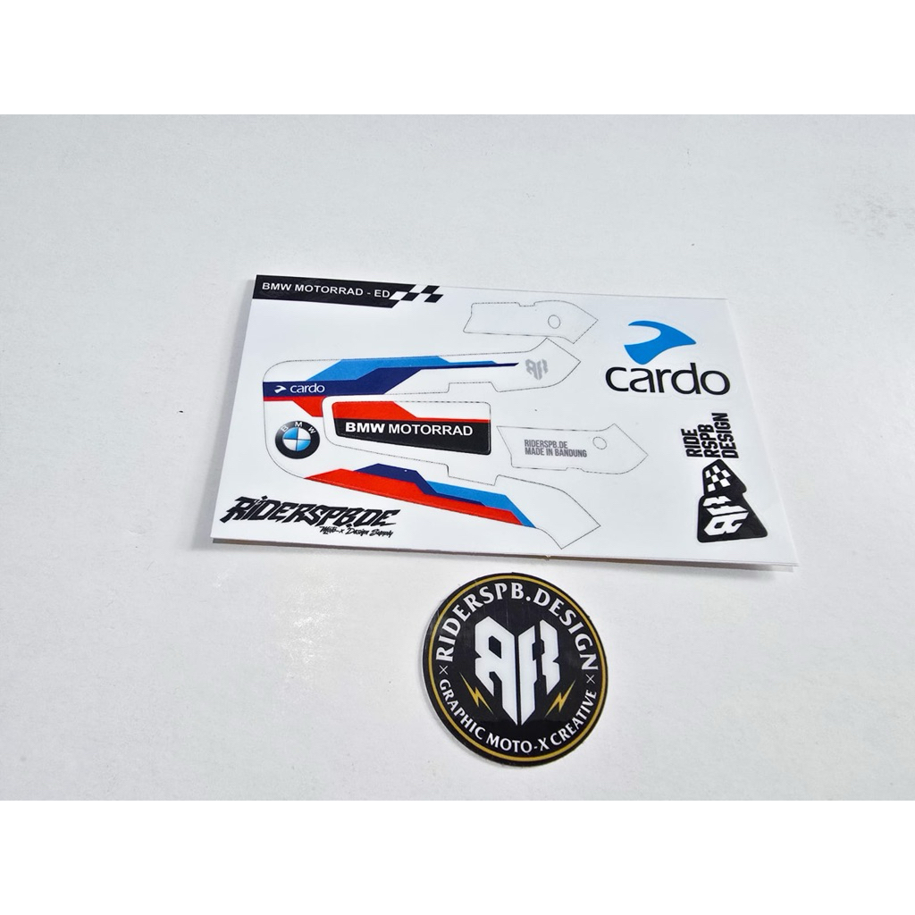 BMW MOTORRAD ED - สติ๊กเกอร์ DECAL SKINCOVER GARSKIN INTERCOM CARDO EDGE โดย RIDERSPB
