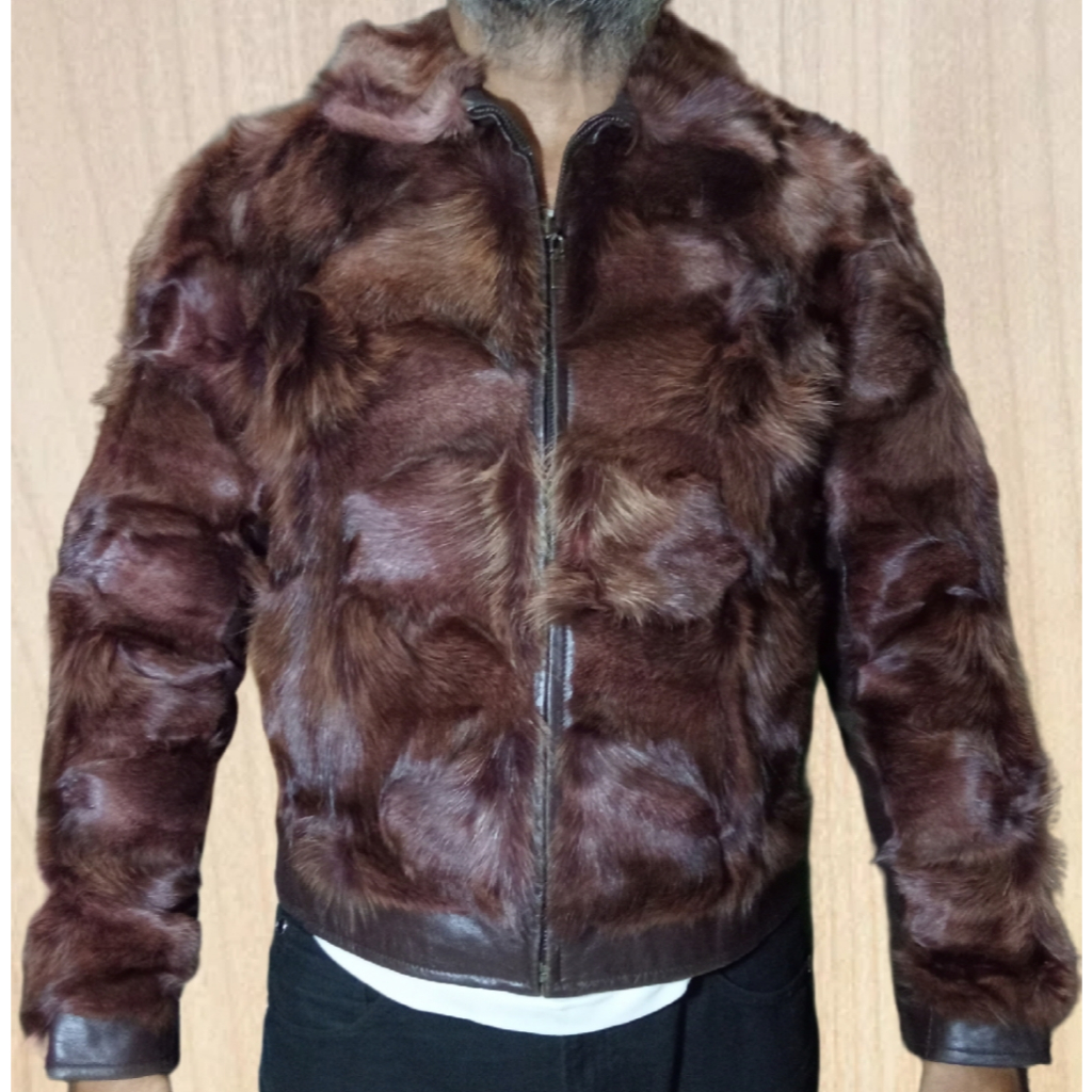 TOP QUALITY เสื้อแจ็คเก็ตหนังแท้ + FUR JK 010 ของแท้