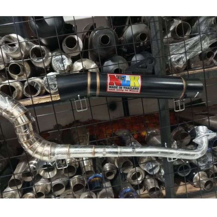 NLKPipe 51 มม.กระป๋องกรวยเปิดสเปคท่อไอเสียสําหรับ Wave 125 Xrm 110/125 Wave 100/110/115 Rs125 Furry 125 Smash 115 Rusi100/110 ท่อ KOU mahachai Aun ท่อ Nlk ท่อ Charama ท่อ Creed ท่อ Kou ท่อ Kou