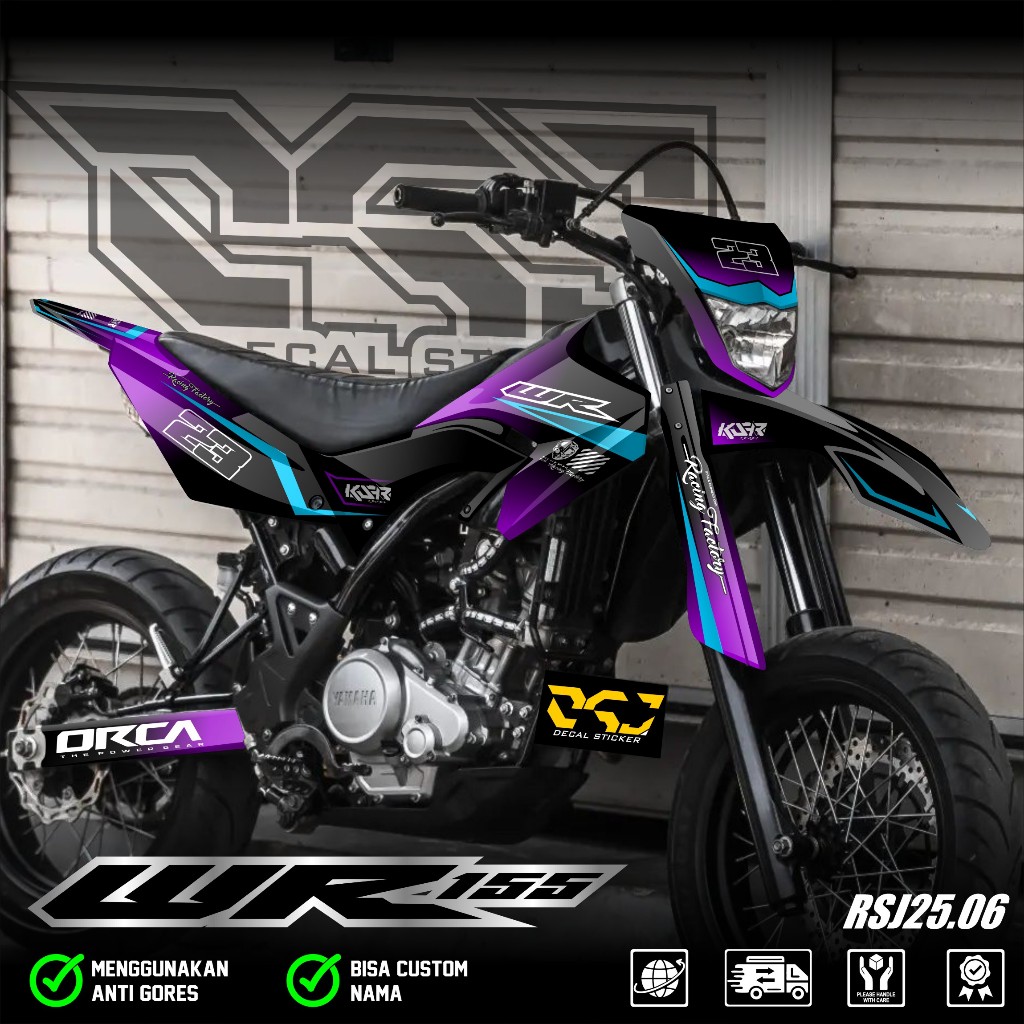 Yamaha WR 155 Fullbody Decal Sticker Yamaha WR Custom Racing Decal Sticker รหัส WR 06