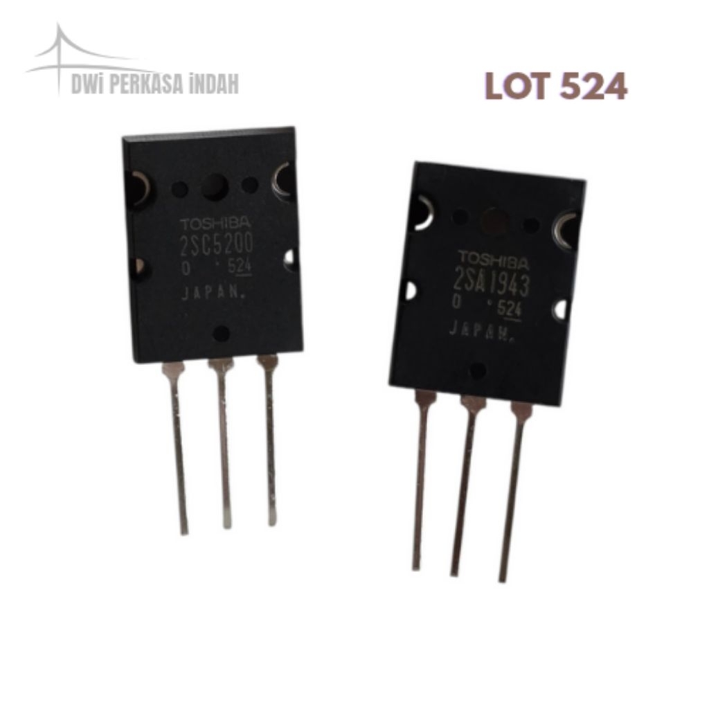 Toshiba 2SC5200 2SA1943 ชุดทรานซิสเตอร์ SC5200 SA1943 Lot 524 ทรานซิสเตอร์ SC 5200 SA 1943 เดิม