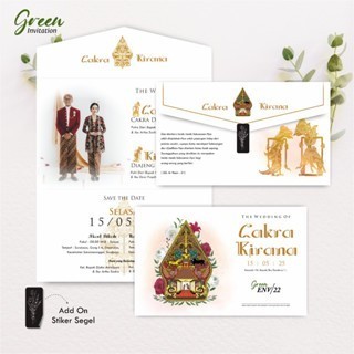 EMI ENVELOPE WEDDING INVITATION - AESTHETIC GREEN ENVELOPE WEDDING INVITATION