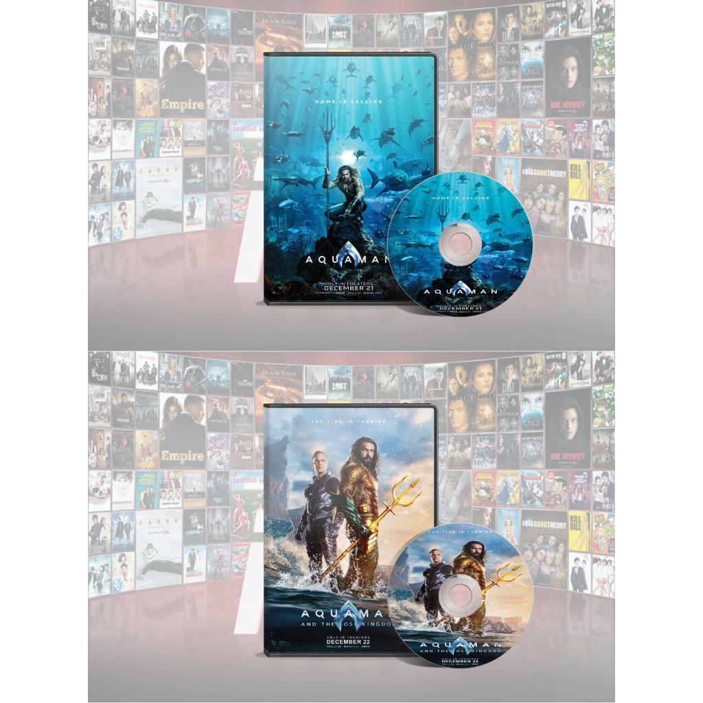 Aquaman DVD (2018) + Aquaman The Lost Kingdom DVD (2023)