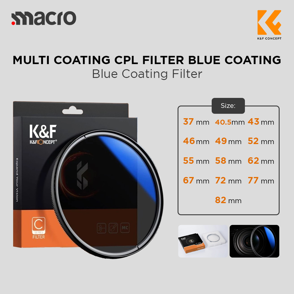 KNF Concept 77mm Filter MC CPL Filter Multi Coating K&F Concept