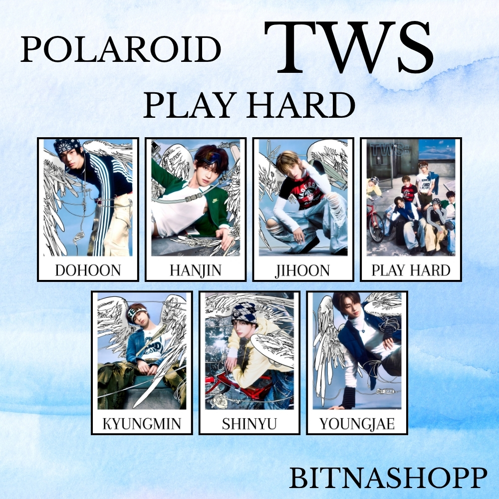POLAROID TWS COMPACT 7 ชิ้น KPOP UNOFFICIAL SAI DOHOON HANJI JIHOON KYUNGMIN SHINYU YOUNGJAE