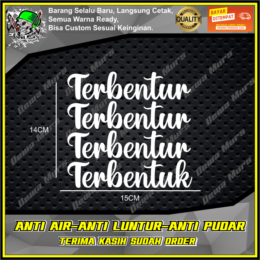 สติ๊กเกอร์ตัด IMPACT IMPACT IMPACT IMPACT IMPACT STICKER เหมาะสําหรับรถจักรยานยนต์, รถยนต์และอื่นๆ