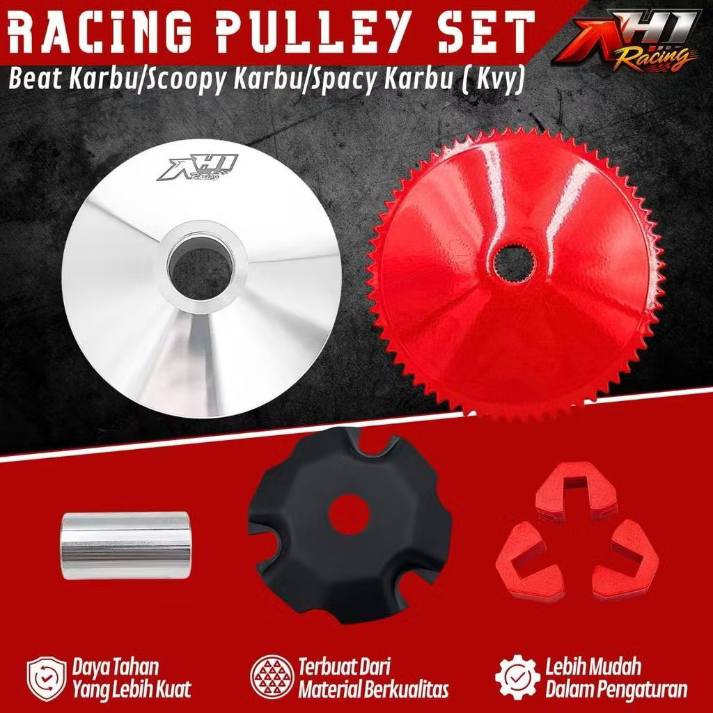 Pully House Roller Pulley Beat Scoopy Spacy Karbu AH1 Racing อัพเกรด Cvt ลูกกลิ้งซ้าย Original Ah1 R