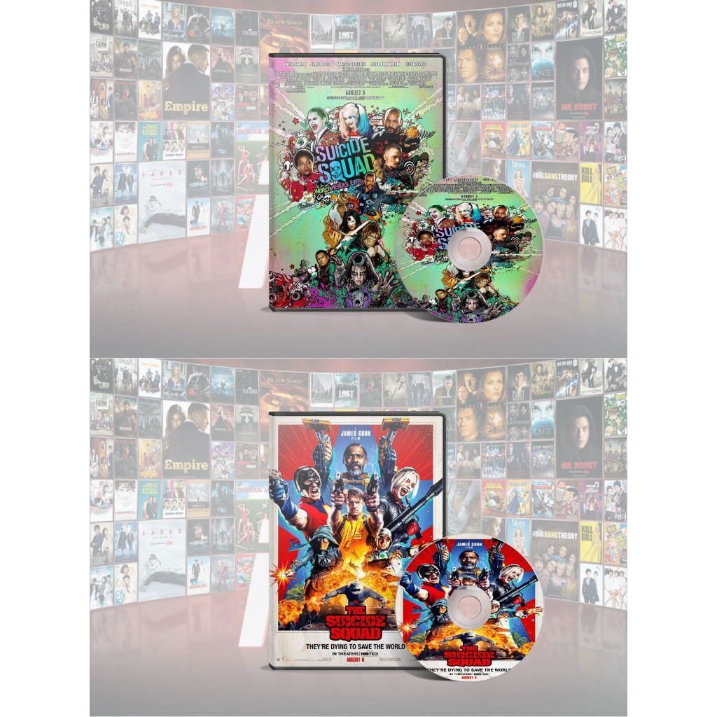 DVD Suicide Squad (2016) + DVD The Suicide Squad (2021)