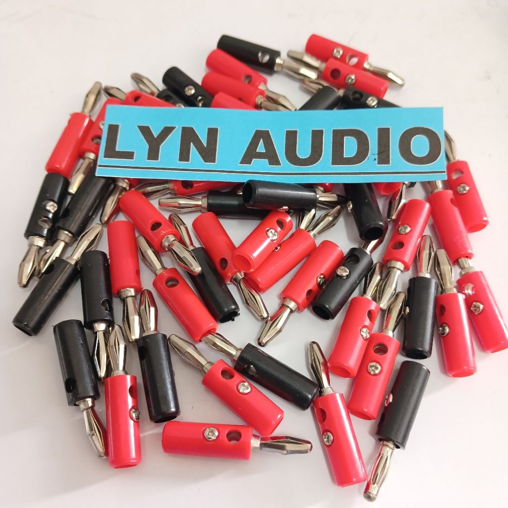 MERAH JACK BANANA BLACK RED 1 ชุด JACK CONNECTOR BANANA