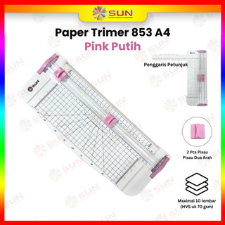 Alat Potong Kertas / Paper Trimmer 853 A4 / Paper Cutter A4 ( Bisa potong ukuran A3 Vertikal, A4, A5, A6 atau lebih kecil )