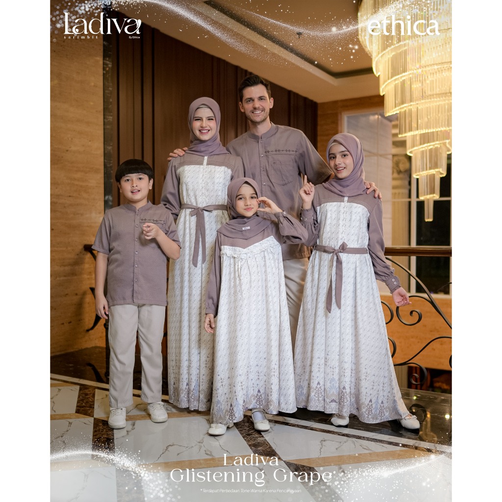 ETHICA LADIVA GLISTENING GRAPE ล่าสุด Sarimbit Koko Dress Lebara 2026 |