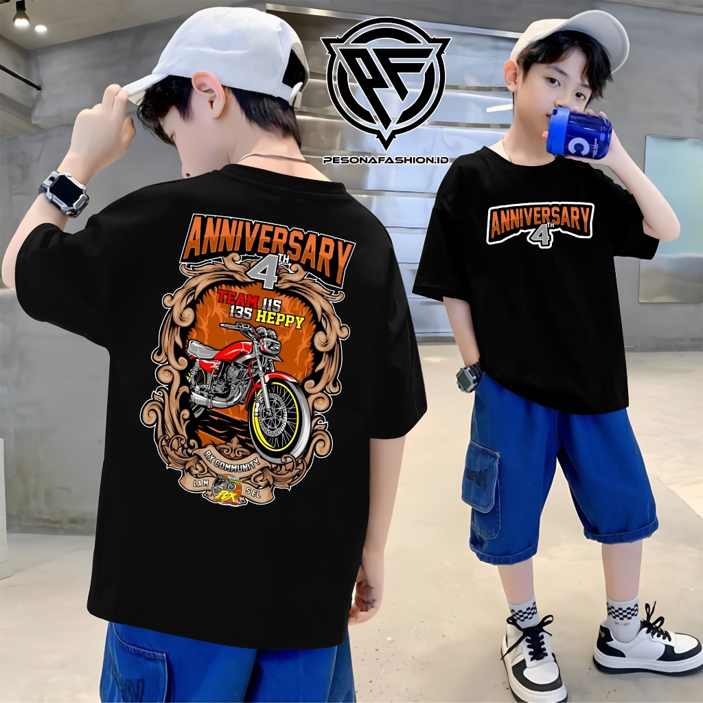 RX KING ANNIVERSARY 4TH T-SHIRT - RX COMMUNITY - เสื้อยืด UNISEX ADULT - เสื้อยืด MODERN MOTORCYCLE
