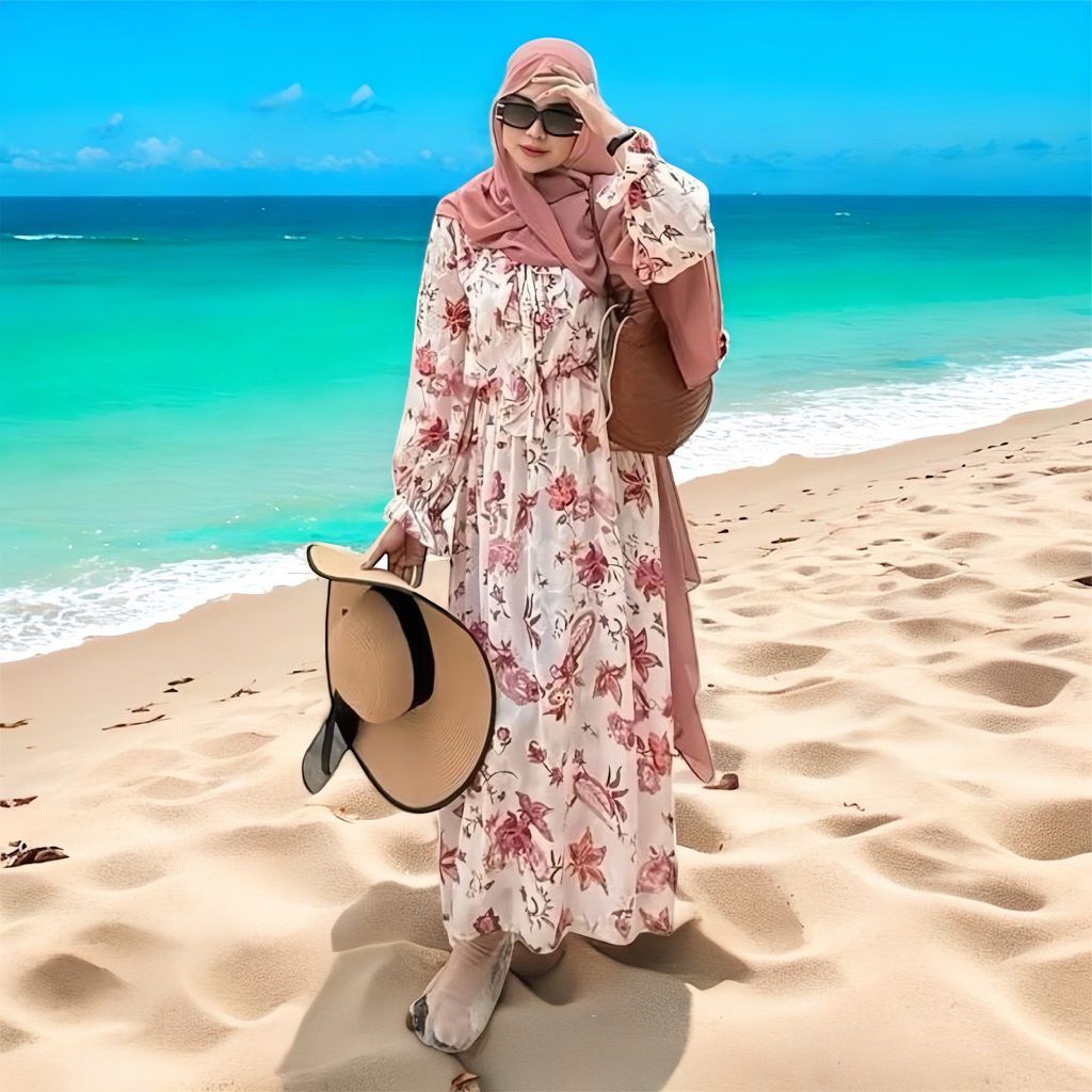 NAOMI DRESS MIDI RAYON TWILL KETON