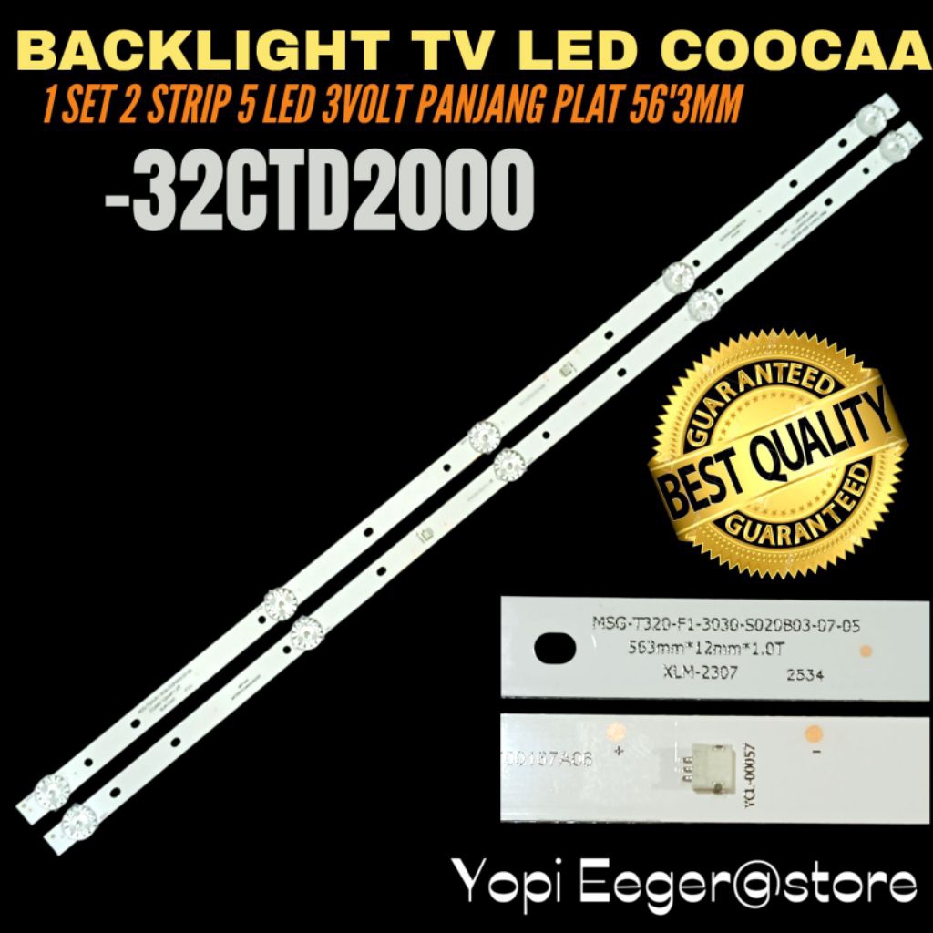 COOCAA 32 นิ้ว LED TV BACKLIGHT 32CTD2000 32 INCH TV BACKLIGHT