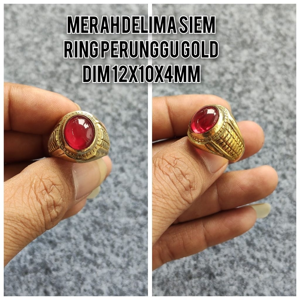 MERAH SIEM RED STONE แหวนผู้ชาย