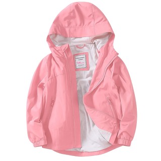 BISA COD | Galery Ki'ds Jaket Anak 3 - 12 Tahun Parasut Waterproof Windproof Bahan Tebal Polos Warna Pink Beby