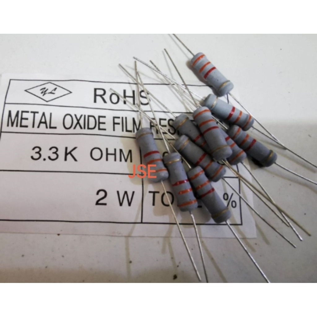 2 วัตต์ 3K3 OHM RESISTOR CONTENTTS 10 ชิ้น