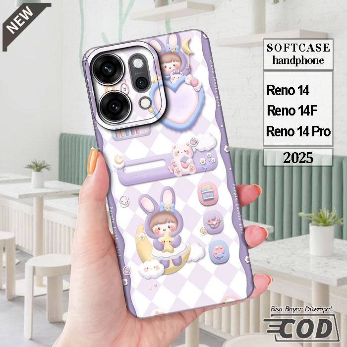 เคส OPPO RENO 14 _OPPO RENO 14F _OPPO RENO 14 PRO _เคสซิลิโคนสีดําใสยืดหยุ่นสุดเท่