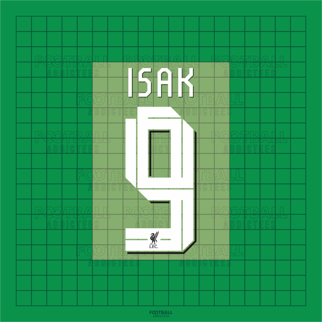 ชุดชื่อหมายเลข NNS ชื่อกลับหมายเลข Alexander Isak 9 Jersey Liverpool Cup Third