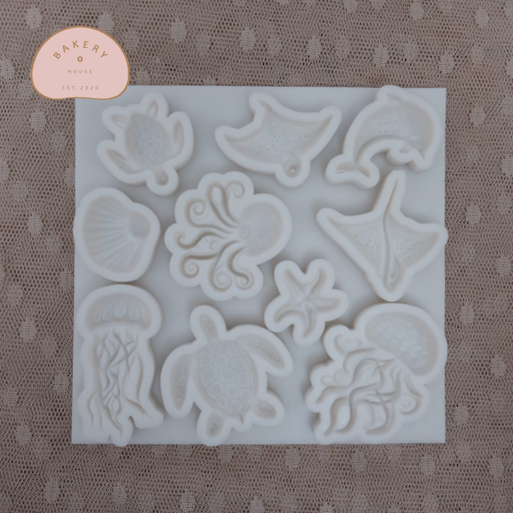 ใหม่ // MOLD SILICONE FOND SEA BIOTA CAKE DECORTATION TOOL