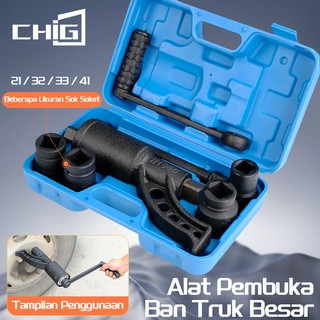 CHIGE Kunci Impact Manual Truk Fuso Kunci Roda Labor Saving Wrench Pembuka Ban Truk 21mm 32mm 33mm 41mm