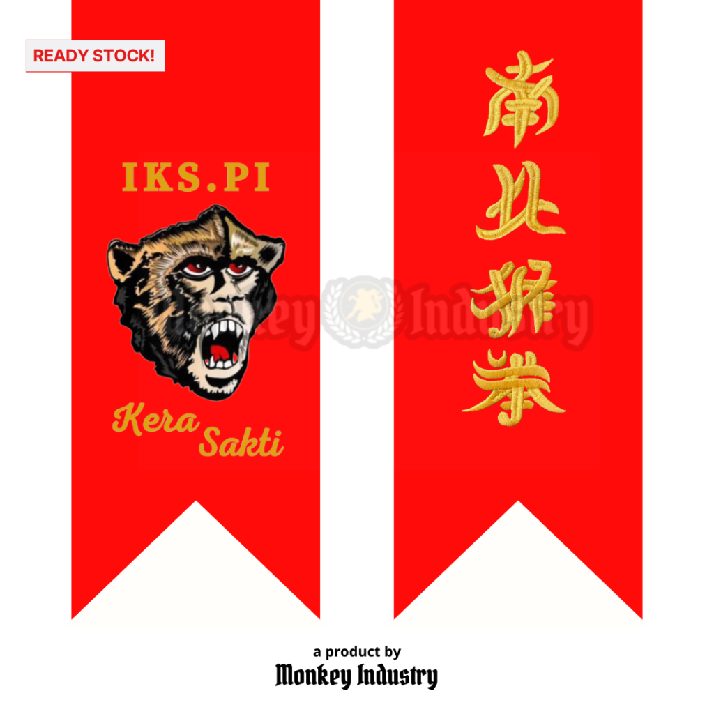 MERAH IKS.PI KER SAKTI DRILL RED BELT 4M (แถมกล่อง + แพ็คสติ๊กเกอร์) SM 002D