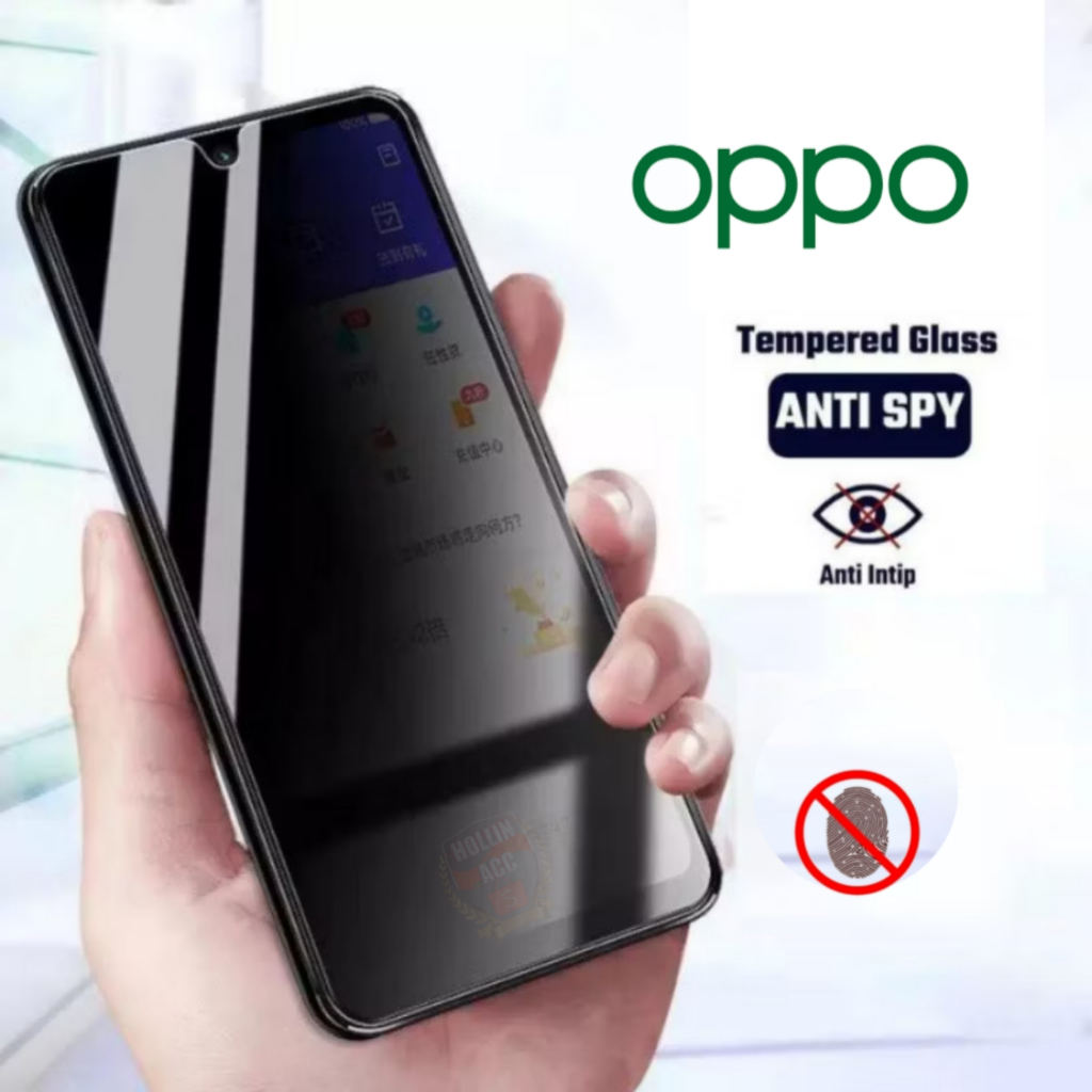 กระจกนิรภัยป้องกันสายลับเต็มOppo A3 A3X A16 A16S A16K A16E A18 A17 A17K A15 A15S A12 A12E A12 A58 A3
