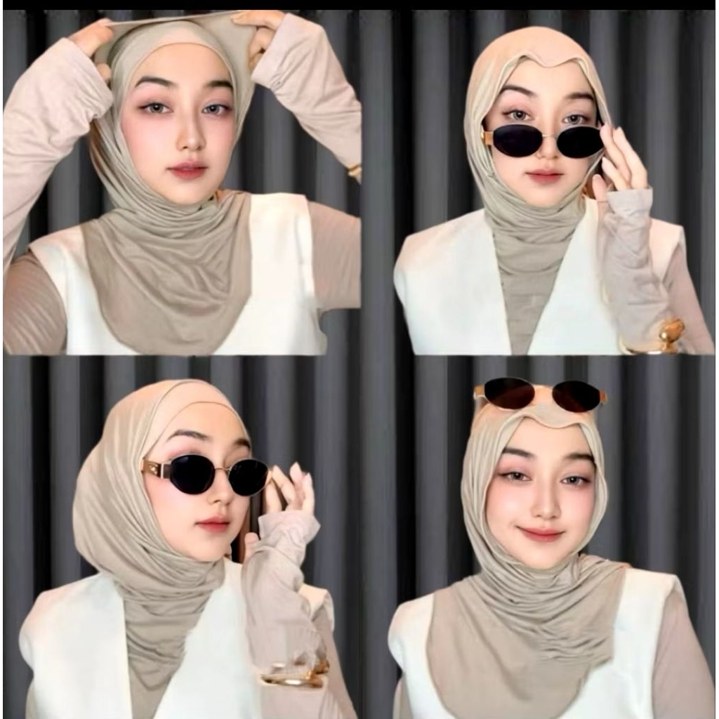 ทันที HJAB HUMA BERGO HUMA COOLTEH สี่รุ่น PLUS ภายใน / HIJAB PASHMINA ภายใน JISO MELEYOT
